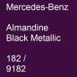 Preview: Mercedes-Benz, Almandine Black Metallic, 182 / 9182.